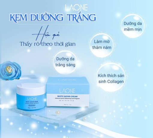 Kem Dưỡng Trắng Da Mờ Nám White Saphir Cream – Laone