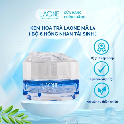 Kem Hoa Trà Laone (L4) Dưỡng Trắng & Ngừa Lão Hóa Tự Nhiên - Bộ Hồng Nhan Tái Sinh