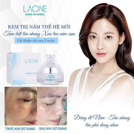 Kem Trị Nám Perfect White Laone – Không Bong, Không Bào Mòn, Da Sáng Mịn