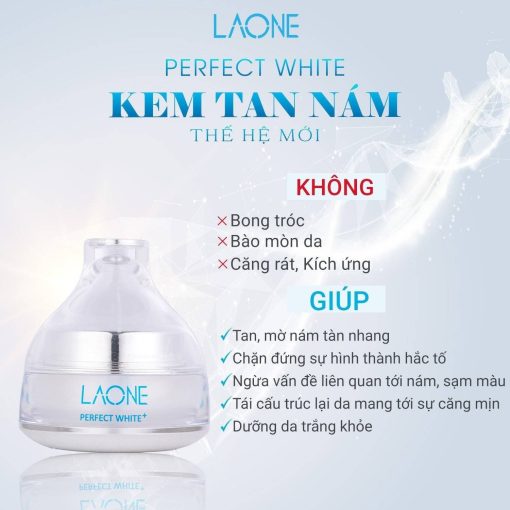 Kem Trị Nám Perfect White Laone – Không Bong, Không Bào Mòn, Da Sáng Mịn