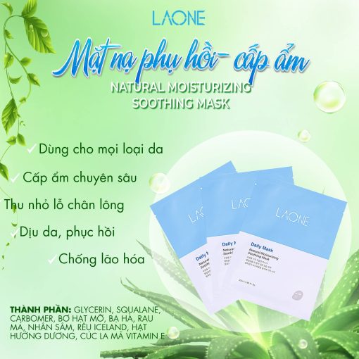 Mặt Nạ Laone Daily Mask – Cấp Ẩm & Phục Hồi Tái Tạo Da Sau Peel