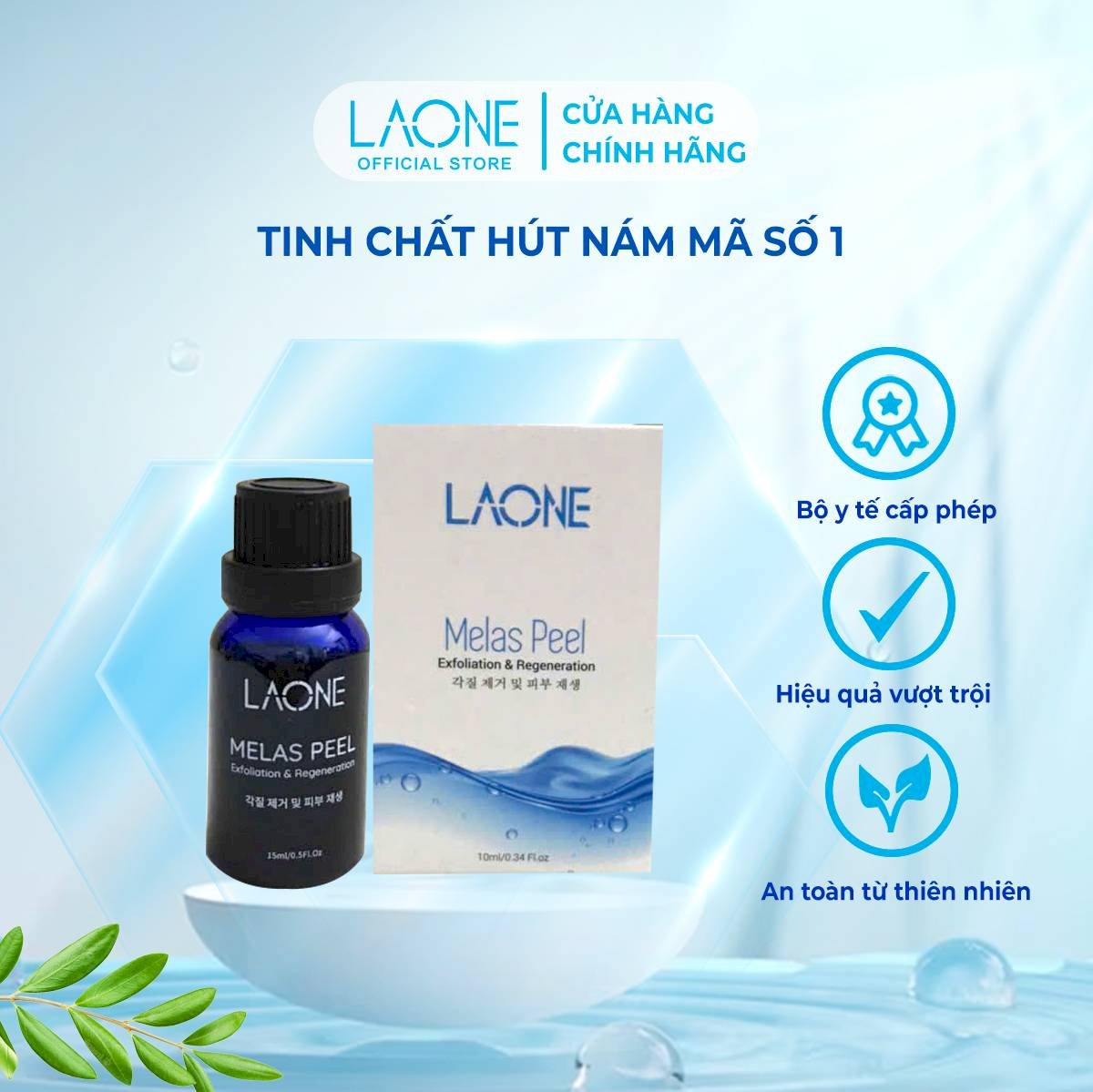 Tinh Chất Hút Nám – Melas Peel Laone | Serum Làm Mờ Vết Nám & Tái Tạo Da