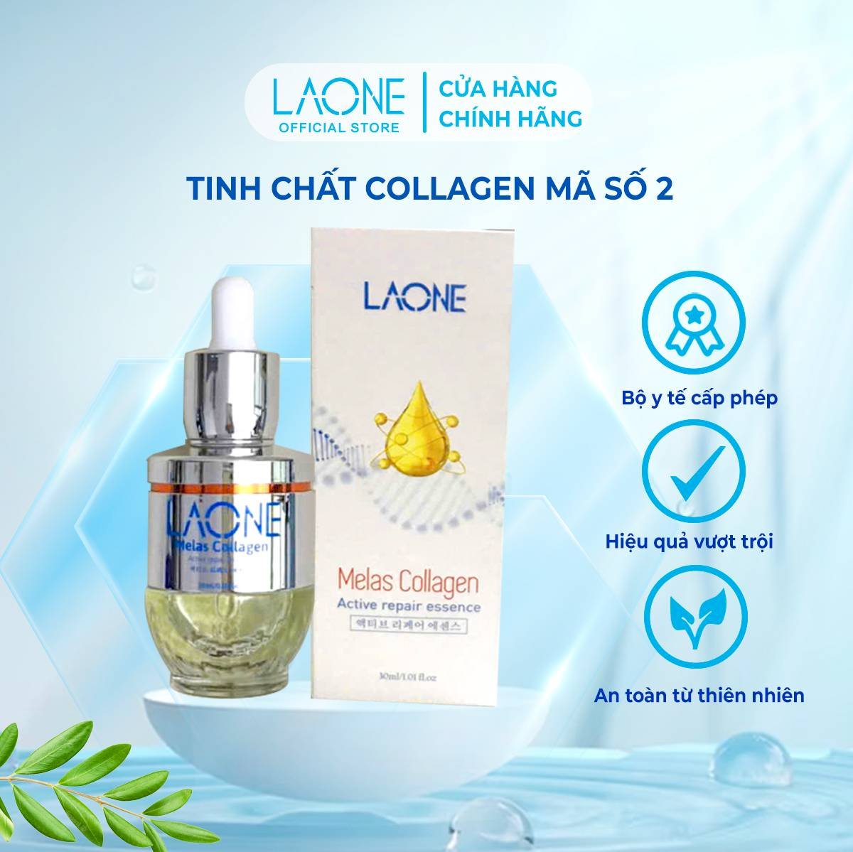 Tinh Chất Melas Collagen Laone - Bộ Nữ Hoàng Hút Nám