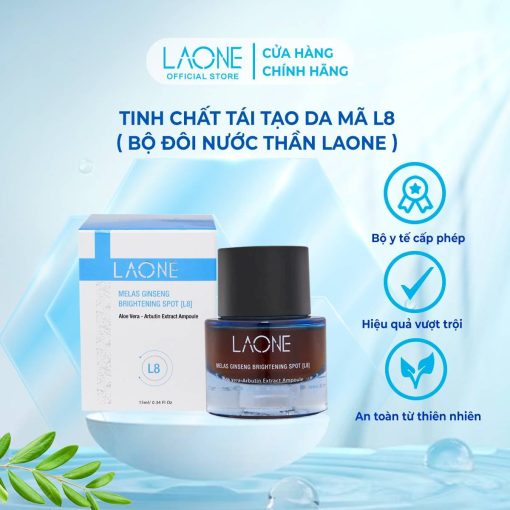 Tinh Chất Tái Tạo Da Laone (L8) Làm Sạch Lỗ Chân Lông, Đều Màu Da - Bộ đôi Nước thần